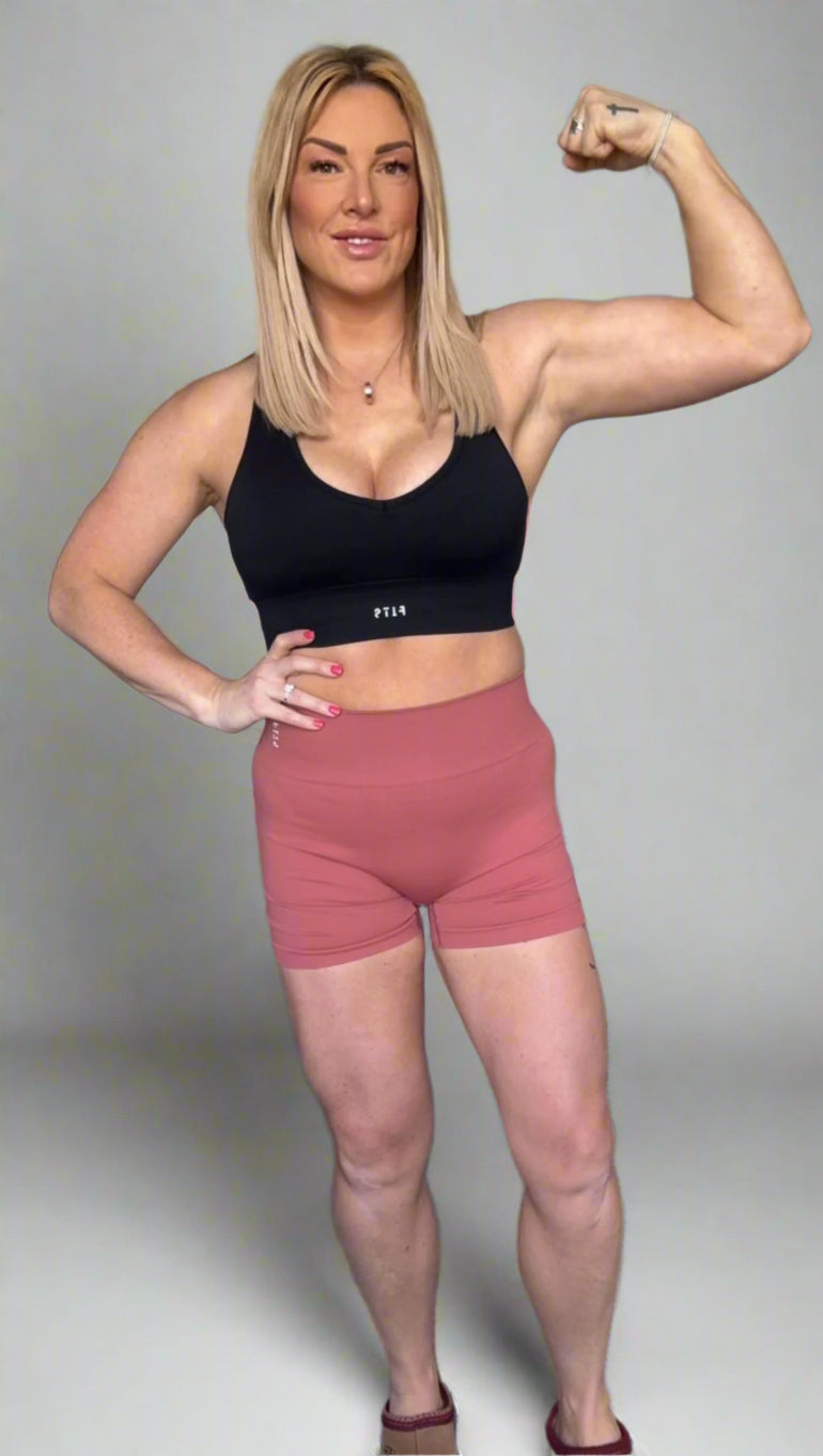 Fit Line Black Bra Top