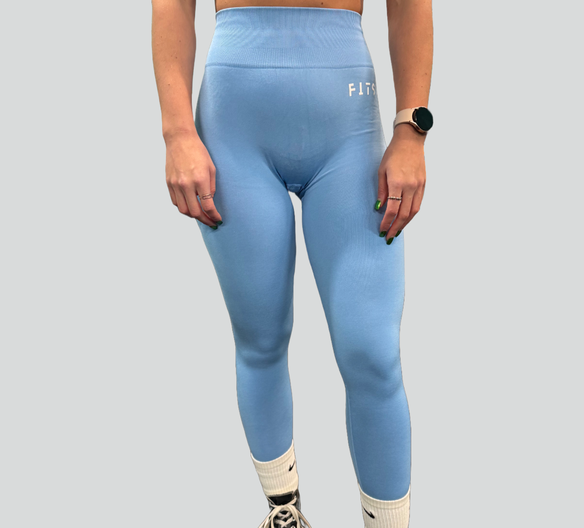 Blue Pastel Pump Leggings