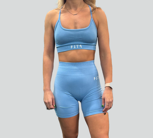 Blue Pastel Pump Shorts