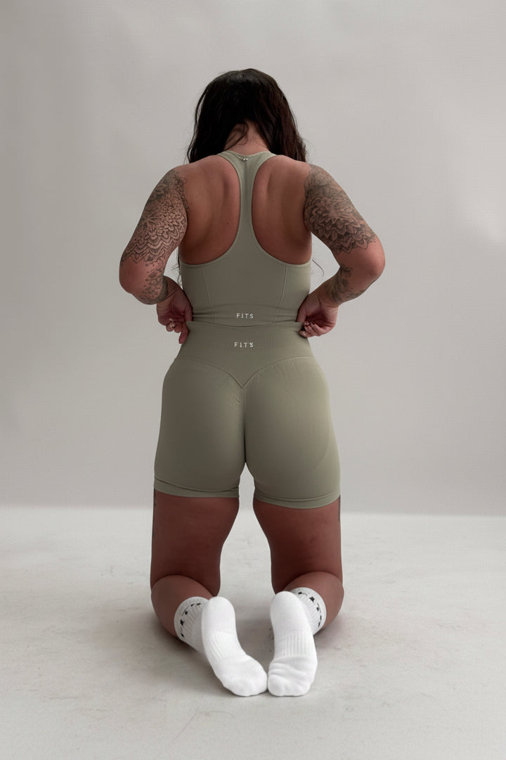 Muted Sage Shorts-2
