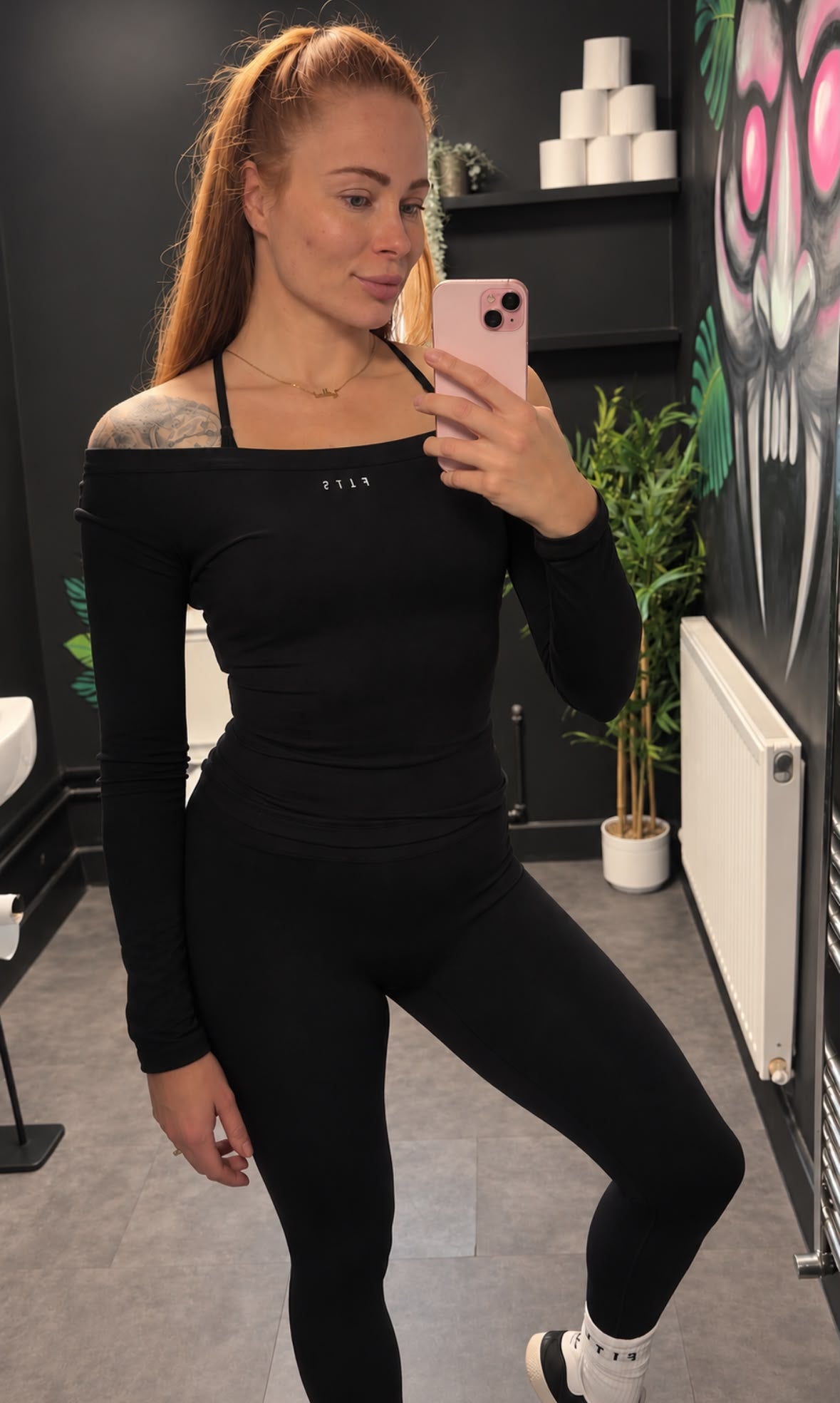 Off the shoulder long sleeve