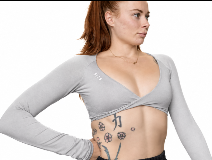 Long Sleeve Wrapped Front Top-1