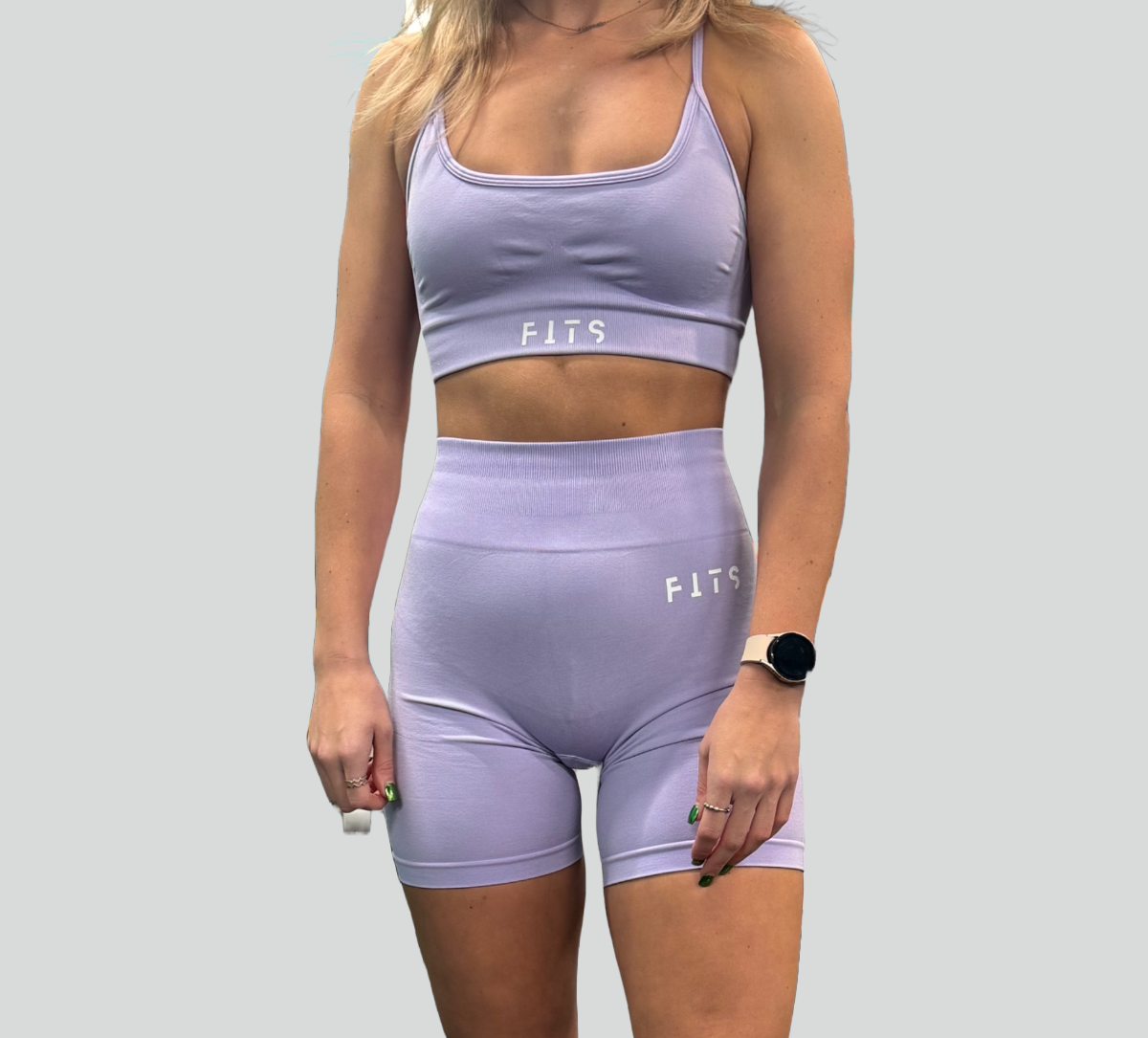 Lilac Pastel Pump Shorts - Gym Fits