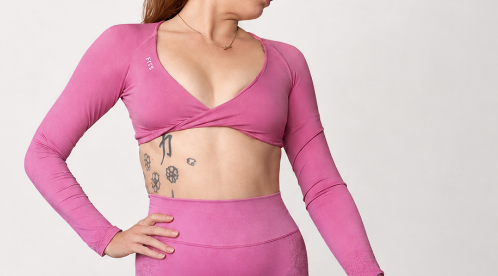 Long Sleeve Wrapped Front Top-7