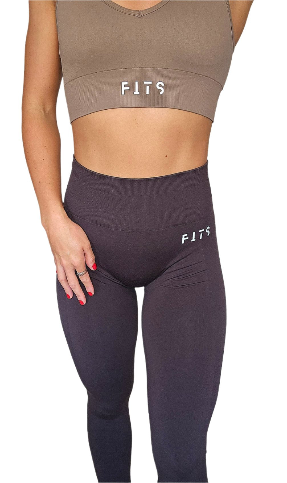 Essential Gym Fits Leggings Mocha Colour Scrunch Bum