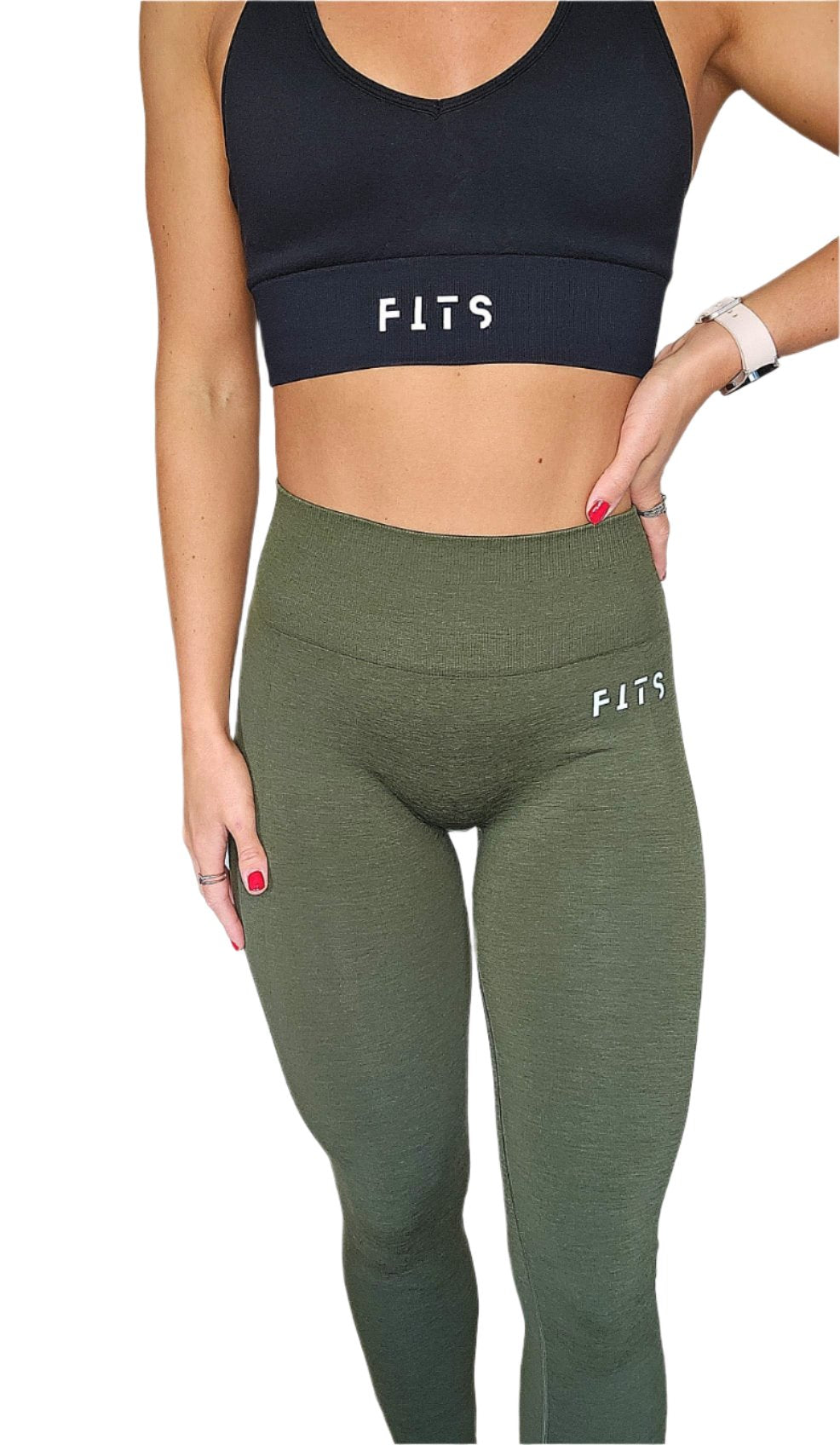 Forest Green Essential Gym Fits Leggings