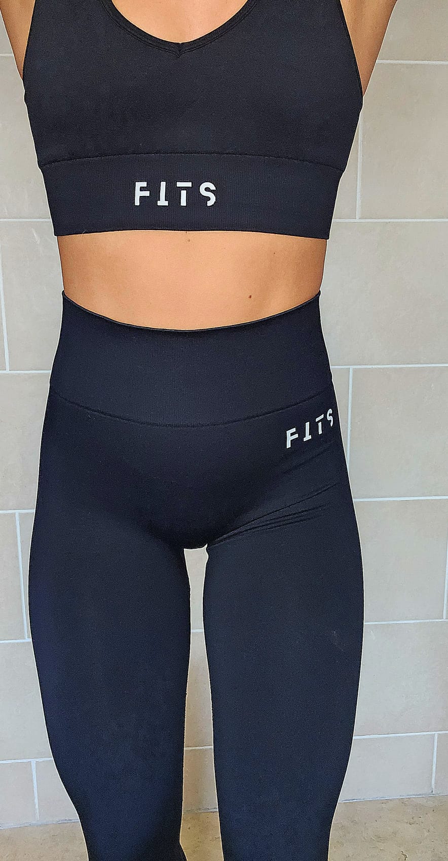 Gym Fits Black  Gymwear Leggings Scrunch Bum