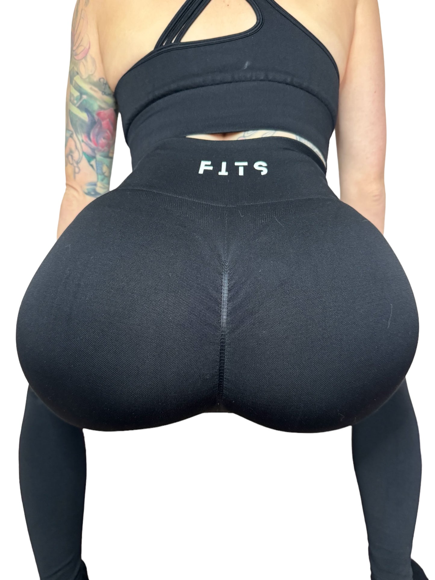 Gym Fits Black  Gymwear Leggings Scrunch Bum