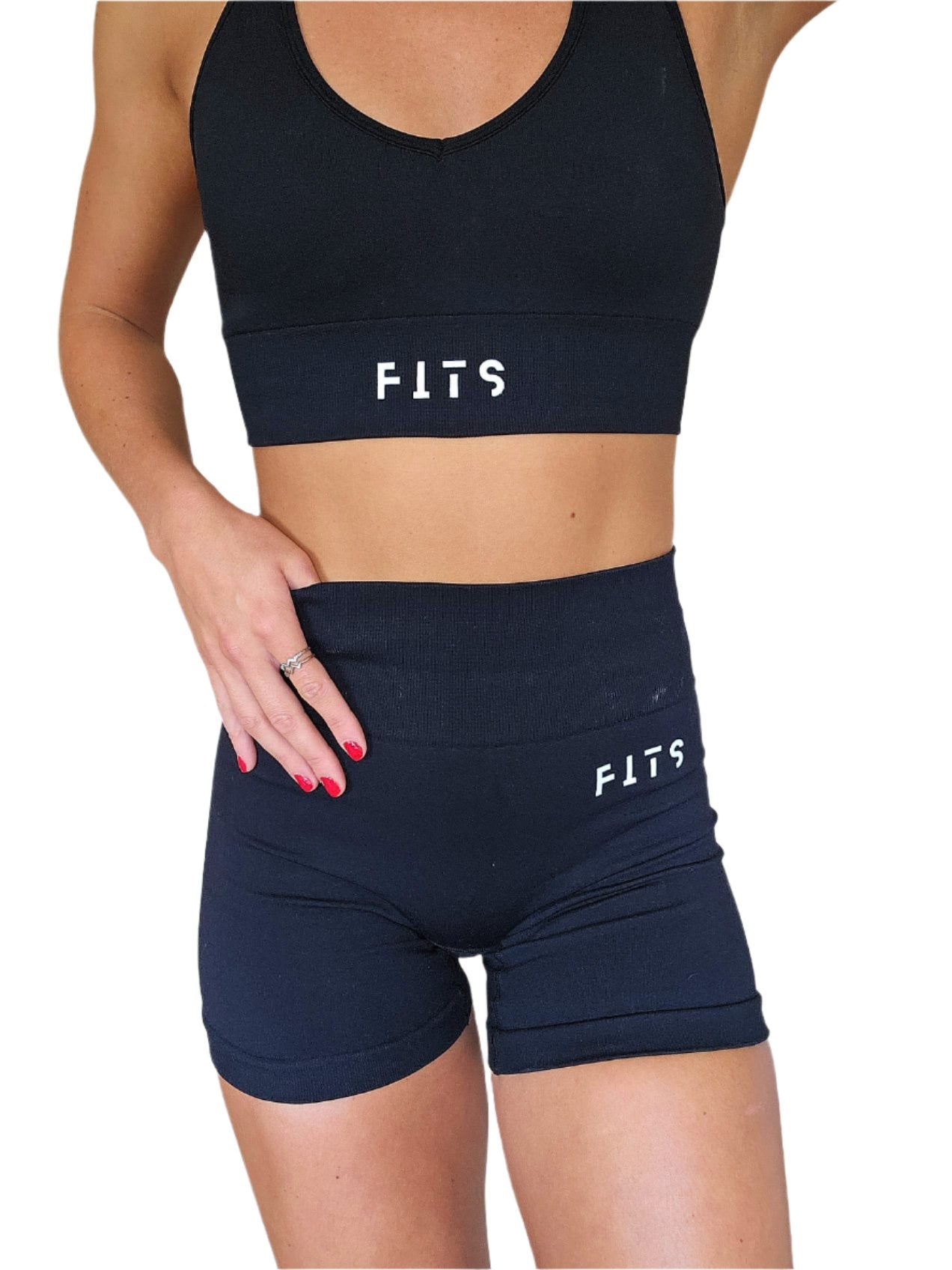 Gym Fits Black  Gymwear Shorts Scrunch Bum