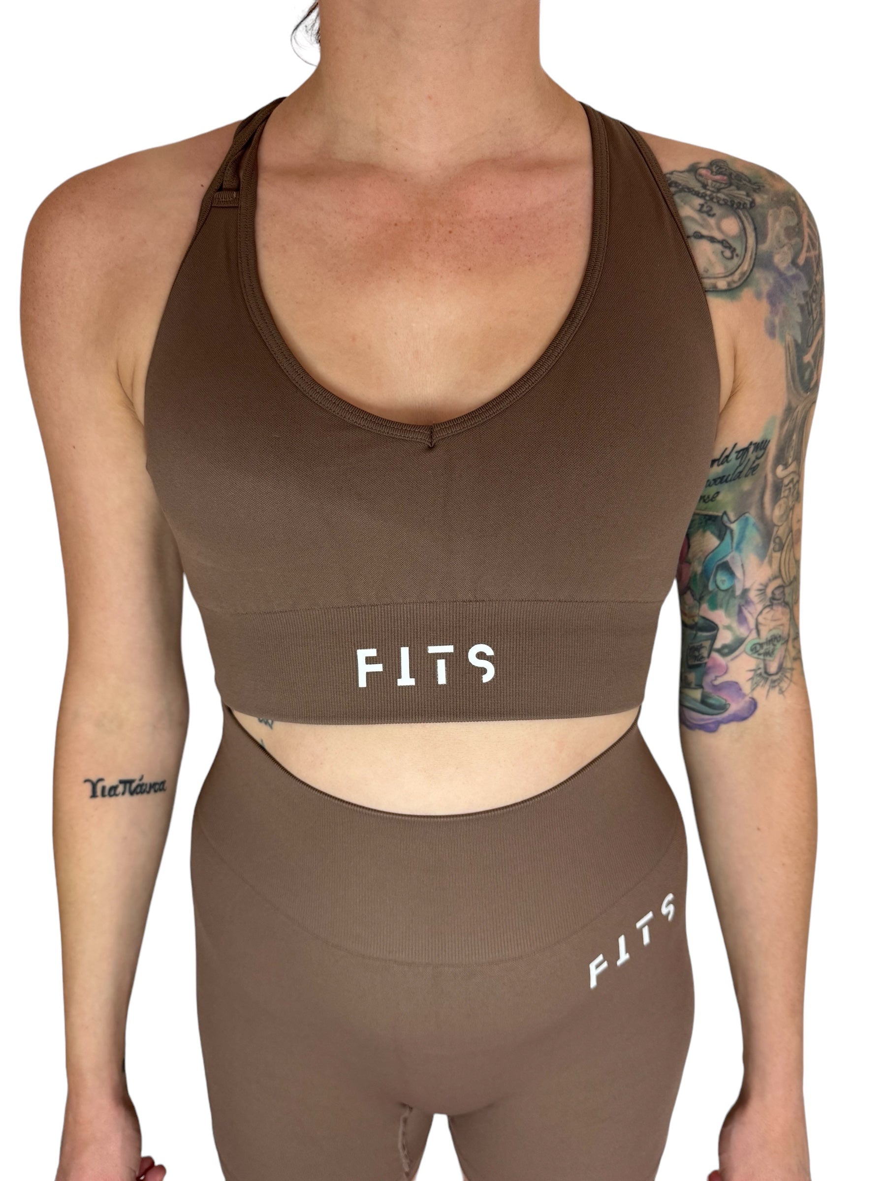 Fit Line Camel Top - Gym Fits