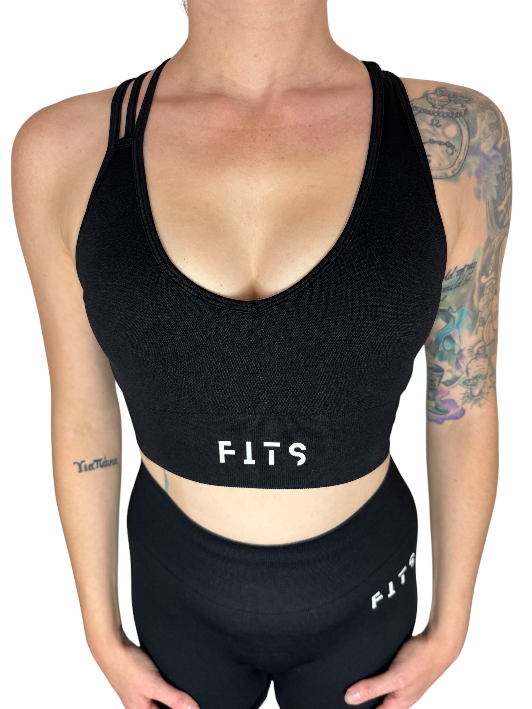 Fit Line Black Top - Gym Fits