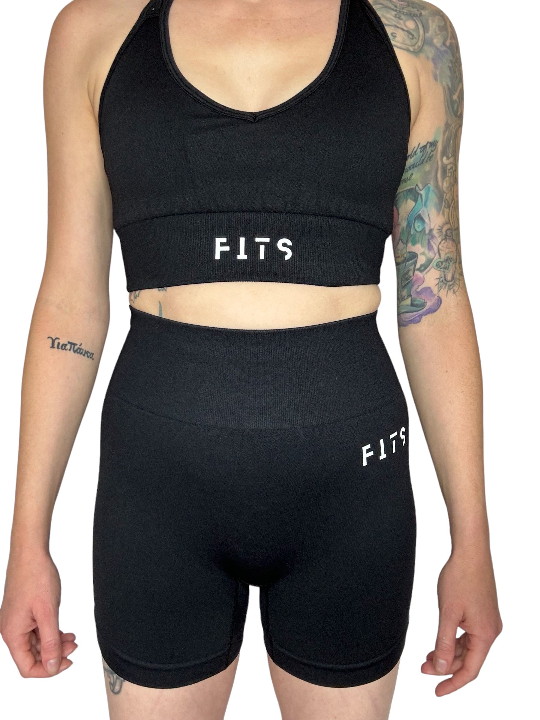 Fit Line Black Top - Gym Fits