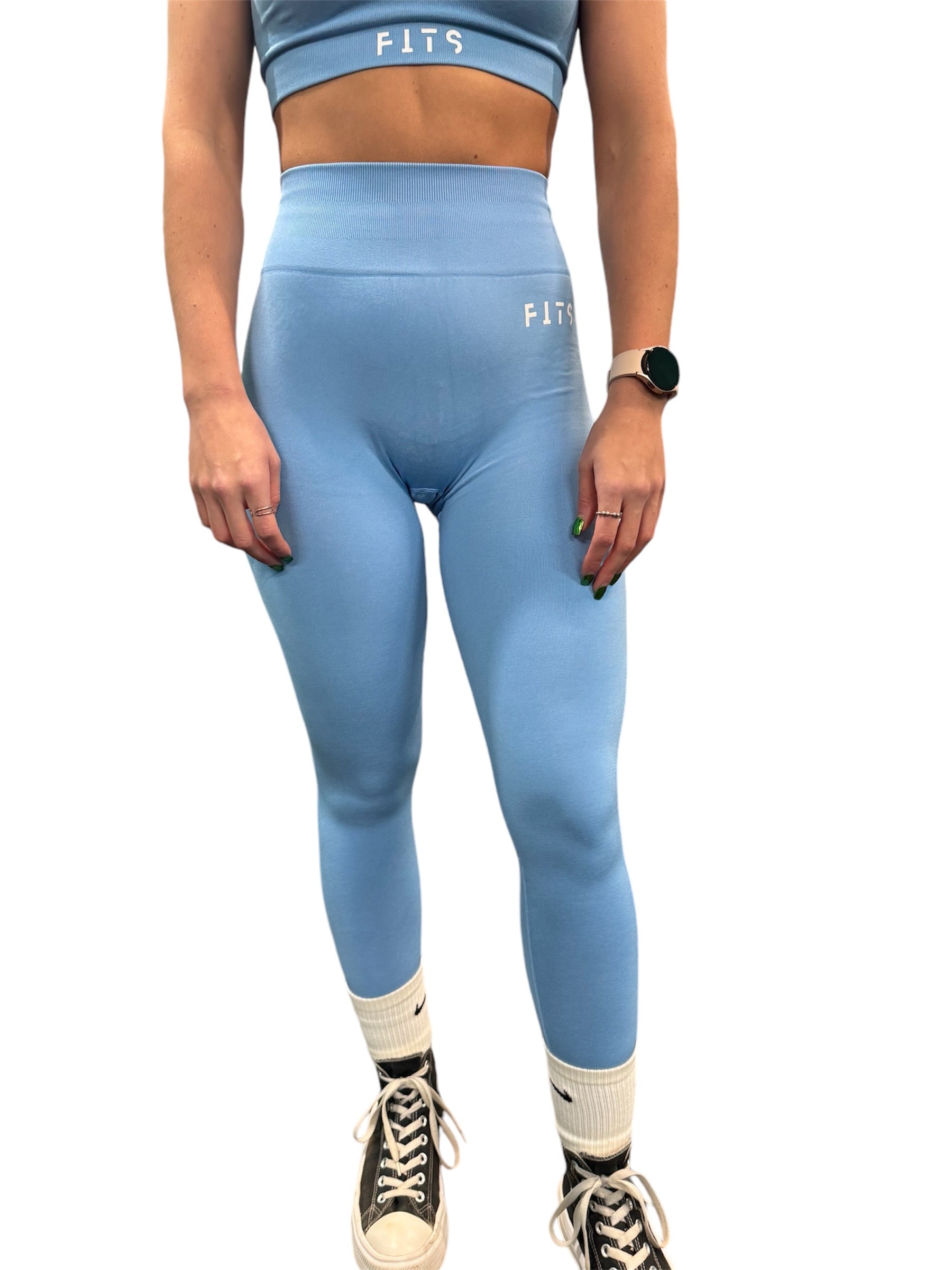 Blue Pastel Pump Leggings